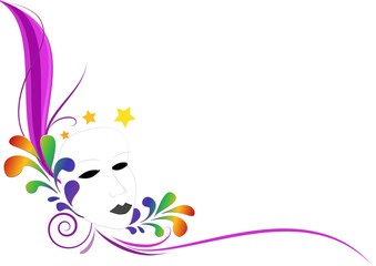 Sfondo colorato festa Maschera carnevale