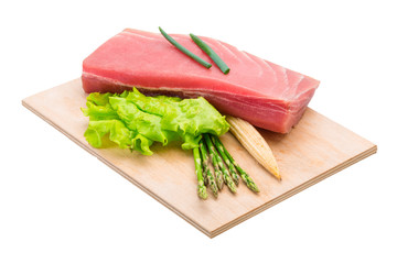 Tuna raw steak