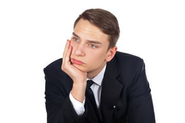 Thoughtful busenessman