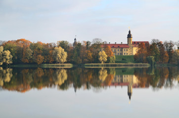 Fototapeta na wymiar Radziwill palace in Nesvizh
