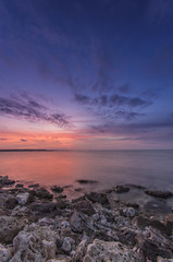 Incredibly gentle sunset in a warm and pleasant colours