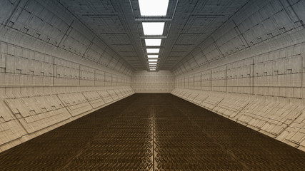 Futuristic interior architecture