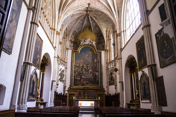 Fototapeta premium Chapel.inside the cathedral of toledo, stained glass,art, imperi