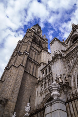 Fototapeta premium Tower.Cathedral of Toledo, imperial city. Spain
