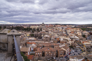 Obraz premium Toledo, imperial city. View from the wall, roof of house