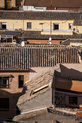 Toledo, imperial city. View from the wall, roof of house