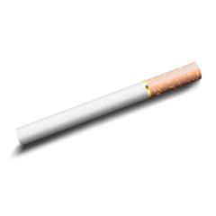 vector cigarette on white background