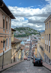 Fototapeta na wymiar View of downtown Quito