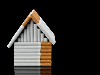 The house from cigarettes