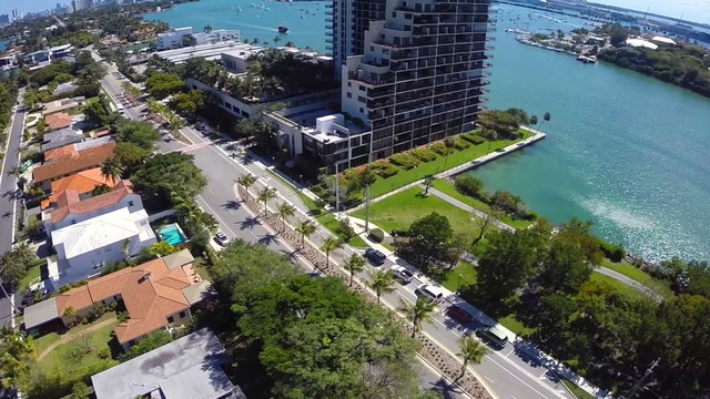 Venetian Islands Miami Beach aerial video