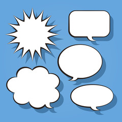 abstract speech bubble design