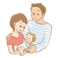 ママとパパと赤ちゃん
