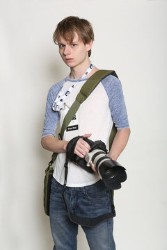 Young Male Photo Journalist