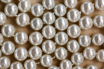 White pearl necklace