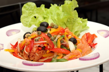 mixed salmon salad