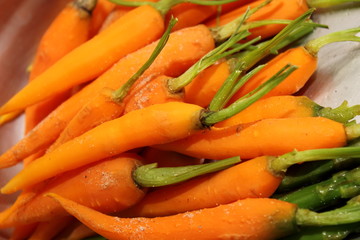 Closed up fresh Baby carrot