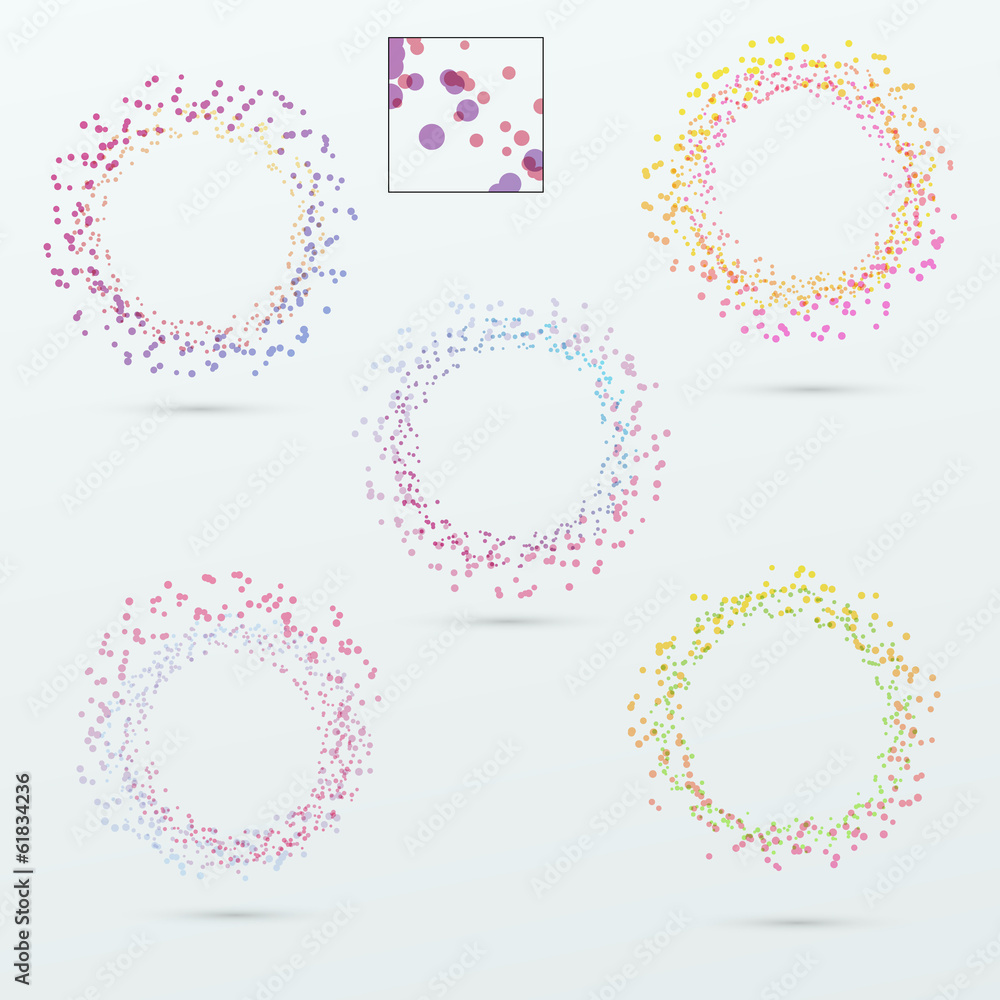 Canvas Prints round circle design elements collection