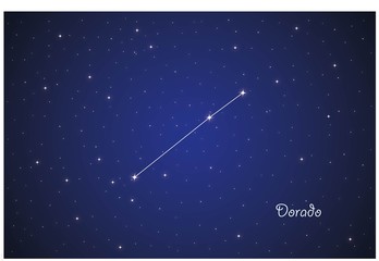 Fototapeta na wymiar Constellation Dorado