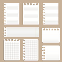 set of paper (vector)