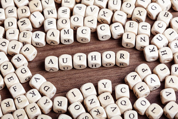 Letter dices word - author
