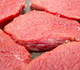 Beefsteak on a fry pan