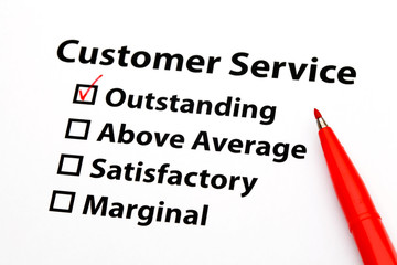 Fototapeta premium Customer service performance appraisal