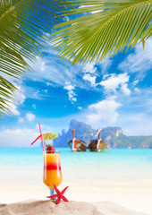 Cocktail and Long tailed boat in Thailand