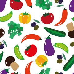 seamless pattern vegetables