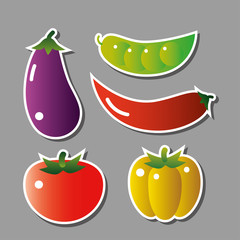 set of vector vegetables