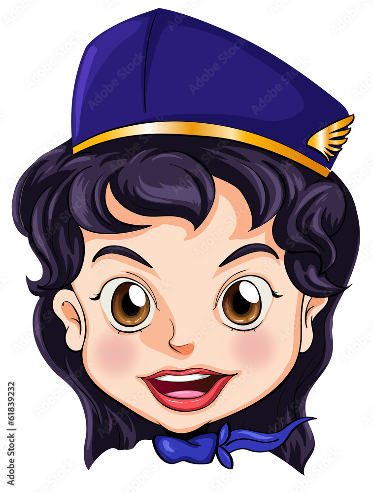 Poster A goodlooking stewardess