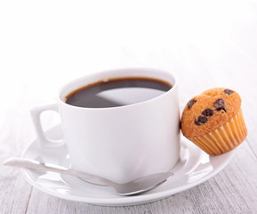 coffee cup and muffin