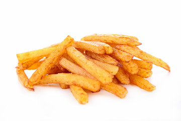french fries isolated