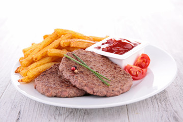 beef and french fries