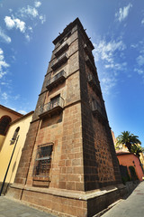 Bell tower in the city of  de la Laguna on Tenerife island