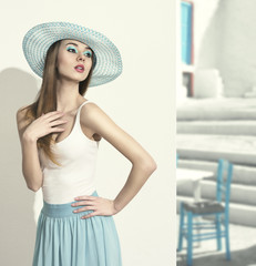 vogue lady with spring style