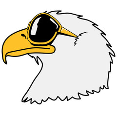Adler Sonnenbrille Cool Vogel witzig