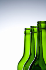 beautiful green glass bottle