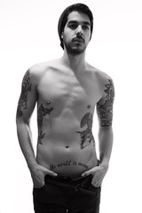 Fototapeta premium bw beret