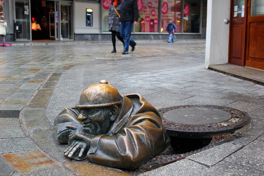 Der Glotzer, eines der Wahrzeichen von Bratislava