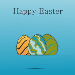 Easter greeting template