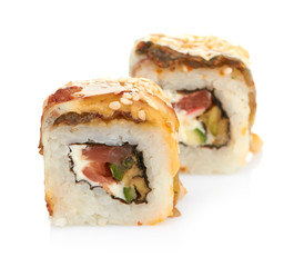 sushi isolated on white