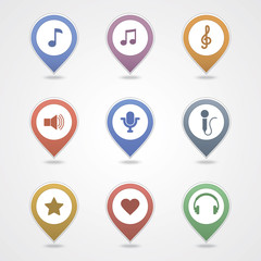 mapping pins icon