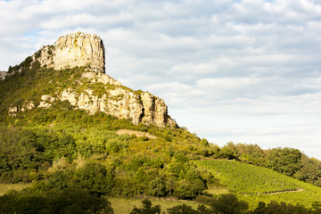 Fototapeta na wymiar Solutre Rock, Burgundy, France