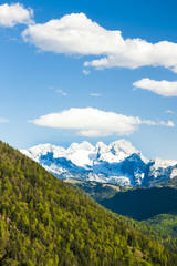 view to Dachstein from the west, Upper Austria-Styria, Austria
