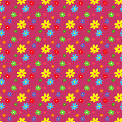 Seamless pattern with flowers.