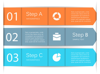 Modern vector info graphic for business project