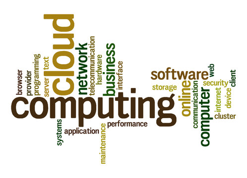 Cloud computing word cloud
