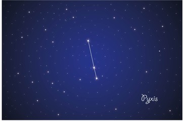 Obraz na płótnie Canvas Constellation Pyxis