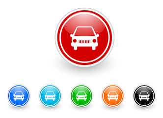 car icon vector set