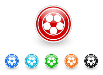 soccer icon vector set